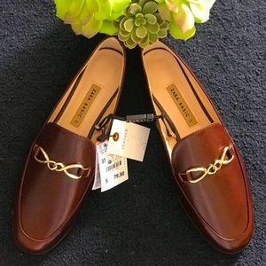 Zara brown Loafers size 7 nwt